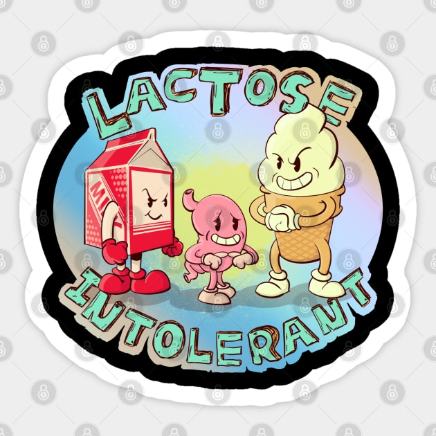 Lactose Intolerant Sticker by LVBart